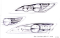 汽车车灯手绘图汇总 - 交通工具设计手绘 - 中国设计手绘技能网