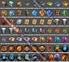 游戏美术资源手绘暗黑传奇欧式卡牌UI图标界面iocn2D平面素材PNG-淘宝网