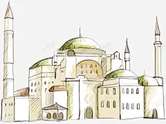 卡通手绘城堡房子高清素材 免费下载 页面网页 平面电商 创意素材 png素材