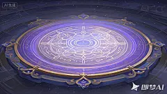jimeng-2025-10-21-5391-插画  浪漫古风，仙侠国风法阵转盘，通透材质 ，光感透过法阵 ，花纹简单简洁， 