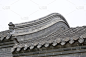 传统中国风格的寺庙建筑，特写照片