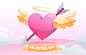 Cupid Valentine Heart vector
