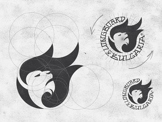 长板冲浪保加利亚标志设计品牌标志符号素描