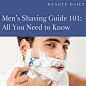 Photo by ClarinsUK on February 04, 2023. May be an image of 1 person and text that says 'BEAUTY DAILY BYCLARINS Men's Shaving Guide 101: All You Need to Know'.