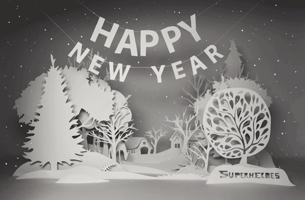 新年快乐2012上Behance