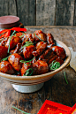 Braised Pork Belly with Arrowhead Root (慈菇焖腩肉) is a traditional dish often served at Chinese New Year. Check out our recipe, which has only 8 ingredients!
