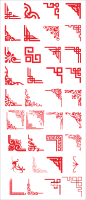 中式边框角花素材模板下载-编号4664704-众图网