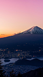 日落 · 富士山