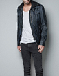 ZARA专柜正品代购 2012新款男装 针织领夹克