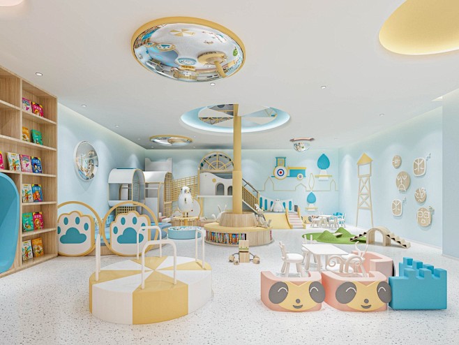 幼儿园感统室，玩耍区-室内设计-拓者设计...