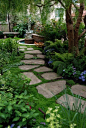 stone path: 