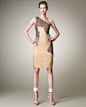 J. Mendel Lace-Detail One-Shoulder Dress  3350.00