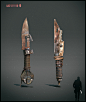 Melee weapon design. Post apocalyptic setting, Anton Kazakov : Melee weapon design for PC game.
-fotobashing and overpainting (photoshop)

please zoom for more details :)