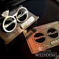 结婚 创意请柬 个性请帖  钻石立体折叠 金属婚礼邀请卡 名片QJ51的图片