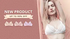 Fresh Style Women's Underwear New Product Ecommerce Banner