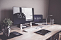 Minimalist Home Office Workspace Desk Setup Free Image Download