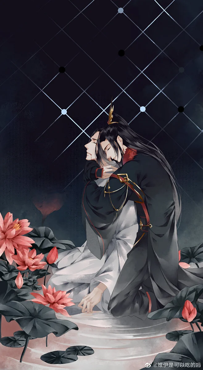 墨燃，楚晚宁图片_二哈和他的白猫师尊【楚晚宁♥墨燃】[皓衣行]图片素材-花瓣网