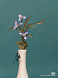 舟郎顾 绒花缠花发簪 兰花