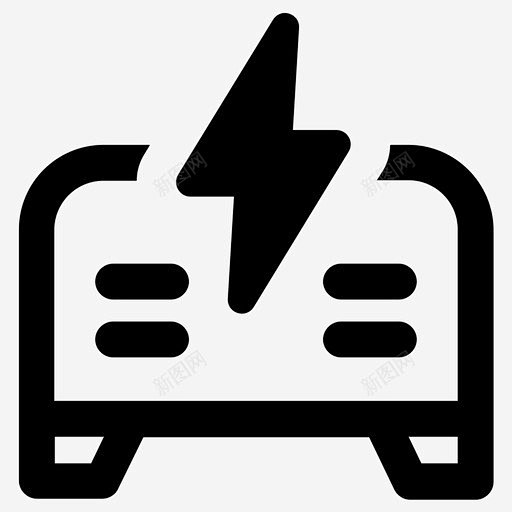 发电机电力发动机图标 平面电商 创意素材