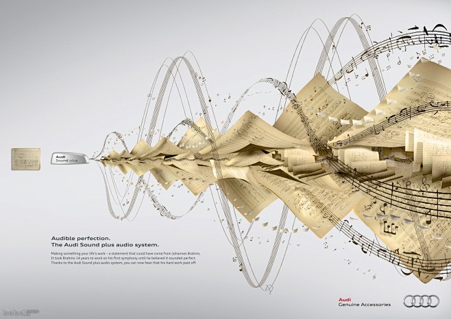 奥迪汽车音响系统广告 - 视听器材 - ...