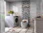 新古典风格三居159平家居卫生间浴室柜植物装修效果图