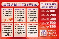 理发店美发造型活动宣传海报展板