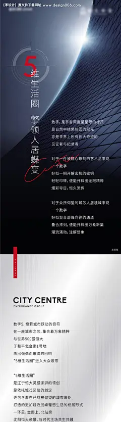 源文件下载【房地产五维生活圈长图海报】编号：20220901223209810