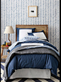 Self adhesive vinyl temporary removable wallpaper, wall decal - Chevron pattern print » Love this!: 