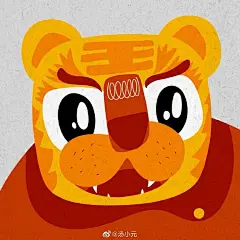 #虎年生肖手绘大赛# 小脑斧，可猛也可萌 ​​​​