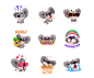 stickers koala cartoon Character sticker.place imessage Stickerpack Fun Emoji bear