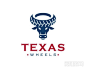 Texas Wheels牛轮胎logo设计欣赏