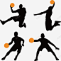 篮球人物运动剪影矢量图图标高清素材 健身 创意 矢量图 篮球 篮球人物 运动 运动剪影 UI图标 设计图片 免费下载 页面网页 平面电商 创意素材