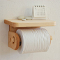 【厕纸架】实木卷纸架 卫生纸手纸架 纸巾盒|创木工房