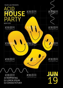 表情包海报  - 源文件下载【酷图网】创意,潮流,时尚,卡通,笑脸,表情包,几何线条,字母排版,设计,海报,AI,图案,图形,矢量,素材,