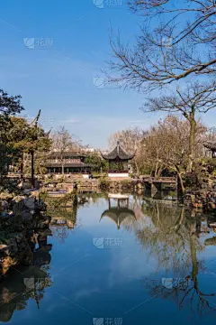 苏州,亭台楼阁,中国,拙政园,运河,江苏省,过去,池塘,世界遗产,传统
