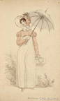 #fashion plates# #19th century fashion# #帝政长裙#
Welcome to the Regency Era
一些超级温柔的摄政长裙  约 1811~1819
棉质平纹细布看着就觉得好舒服，非常适合我这种懒人了~ ​​​​