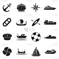 绘画插图,矢量,船,计算机图标,黑色,扁平化设计,帆船,水,计算机制图,计算机图形学