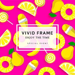 黄色主题 甜品水果 美味点心 手绘食品插图插画设计AI tid316t000100