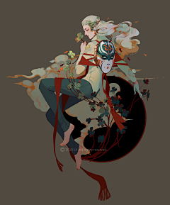 无里采集到插画一见钟情