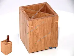 枫木笔筒-深圳市鸿胜工艺制品有限公司