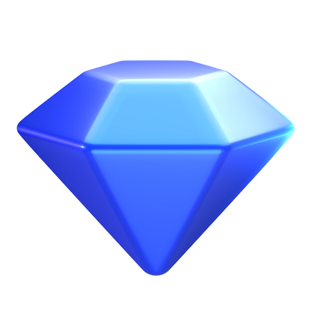 游戏钻石 3D 插图