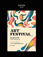 Art event template design