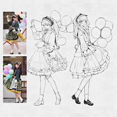 Dove、a采集到线稿