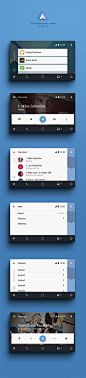 UI Kit Android auto / Audio on Behance