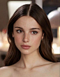 其中包括图片：Brunette Girl (desired face)