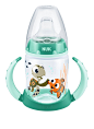 NUK 10215207 Disney Finding Dory First Choice Trinklernflasche, Silikon-Trinktülle, auslaufsicher, 6-18 Monate, 150 ml, minze: Amazon.de: Baby
