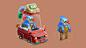 3D animation  automotive   car Character design  motion graphics  Vehicle