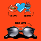 Ray-Ban Valentine's '17 : Valentine's social campaign for Ray-Ban based on 'Opposites Attract'