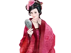 唯美古风手绘人物免抠图片素材