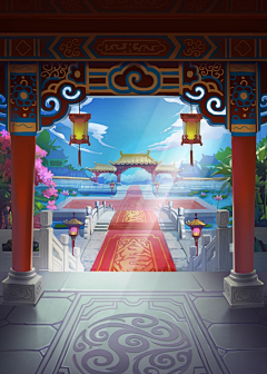 风儿吹吹采集到Q版场景